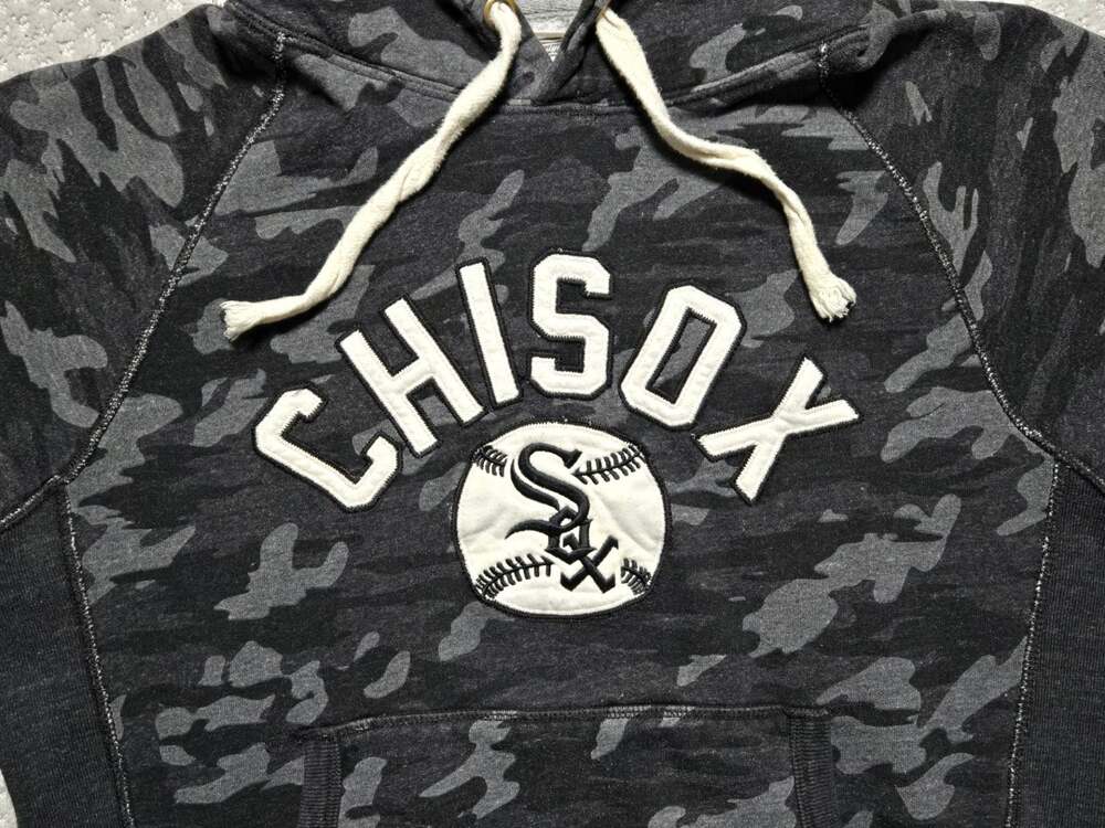 Tailgate Clothing Chicago White Sox Chisox Camo Pullover Hoodie Medium